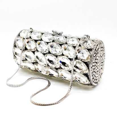 Semicircle & Cylinder Clutch Bag