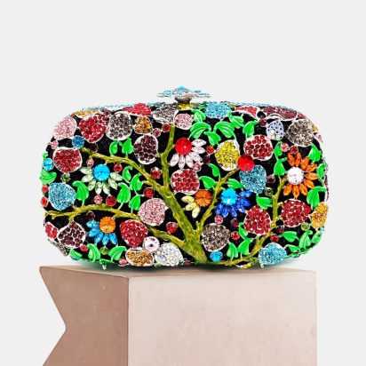 Flower & Fruit Clutch Bag
